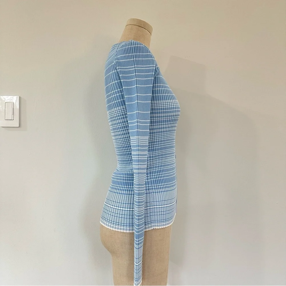 STAUD Color Block Ribbed Cardigan Sweater - Picture 6 of 11